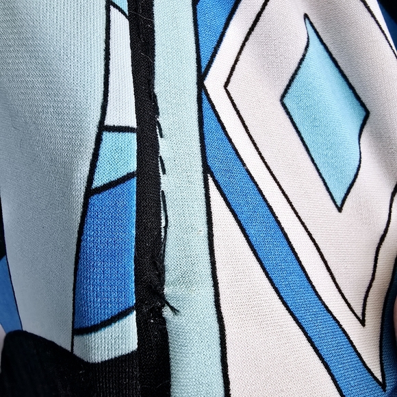 Michael Kors Women Sz OS Cover up Top adjust string neck poncho mod swirl print - Picture 10 of 11